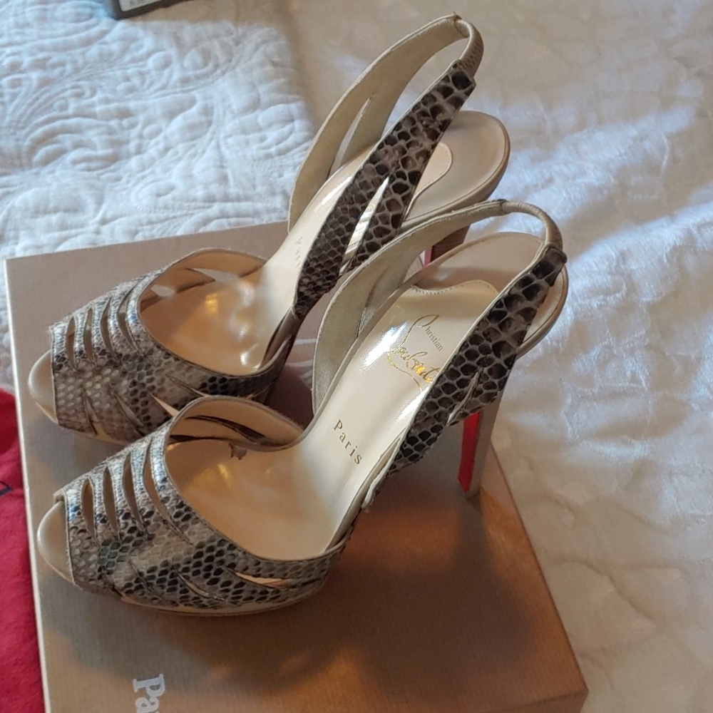 Christian Louboutin Samaya Python Heel - image 3